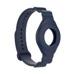 Armor Silicone Strap Watchband for Apple Airtag, Size: One Size(Navy Blue)
