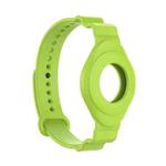 Armor Silicone Strap Watchband for Apple Airtag, Size: One Size(Lime Green)