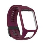 For Tomtom 4 Silicone Watch Band(Purple Red)