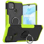 For OPPO Realme C20 / C21 Armor Bear Shockproof PC + TPU Protective Case with Ring Holder(Green)