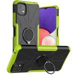 For Samsung Galaxy A22 5G Armor Bear Shockproof PC + TPU Protective Case with Ring Holder(Green)