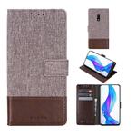 For OPPO Realme X MUXMA MX102 Horizontal Flip Canvas Leather Case with Stand & Card Slot & Wallet Function(Brown)