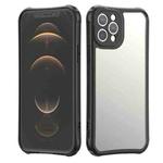 For iPhone 11 Pro Max LESUDESIGN Series Frosted Acrylic Anti-fall Protective Case (Black)