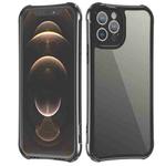 For iPhone 11 LESUDESIGN Wolf Totem Series Transparent Acrylic Anti-fall Protective Case (Black)