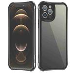 For iPhone 11 Pro Max LESUDESIGN Wolf Totem Series Transparent Acrylic Anti-fall Protective Case (Black)