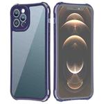 For iPhone 11 Pro Max LESUDESIGN Wolf Totem Series Transparent Acrylic Anti-fall Protective Case (Blue)
