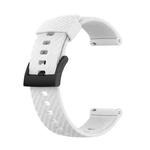 For Suunto 7 24mm Solid Color Silicone Watch Band(White)