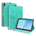 For Lenovo Tab M10 10.1 inch Love Butterfly Pattern Horizontal Flip Leather Case with Holder(Green)