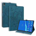 For Lenovo Tab M8(HD) / M8(FHD) TB-8505F Love Butterfly Pattern Horizontal Flip Leather Case with Holder(Blue)