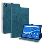For Lenovo Tab M10 Plus TB-X606F TB-X606X Love Butterfly Pattern Horizontal Flip Leather Case with Holder(Blue)