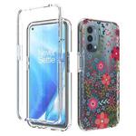 For OnePlus Nord N200 5G 2 in 1 High Transparent Painted Shockproof PC + TPU Protective Case(Small Floral)