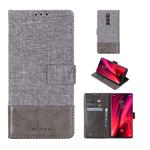 For Xiaomi Redmi K20 MUXMA MX102 Horizontal Flip Canvas Leather Case with Stand & Card Slot & Wallet Function(Grey)
