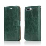 Crazy Horse Texture Detachable Magnetic Back Cover Horizontal Flip Leather Case with Holder & Card Slots & Photo Frame & Wallet For iPhone 8 Plus / 7 Plus(Green)