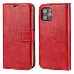 For iPhone 11 Pro Crazy Horse Texture Detachable Magnetic Back Cover Horizontal Flip Leather Case with Holder & Card Slots & Photo Frame & Wallet (Red)