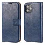 For iPhone 11 Pro Crazy Horse Texture Detachable Magnetic Back Cover Horizontal Flip Leather Case with Holder & Card Slots & Photo Frame & Wallet (Blue)