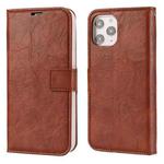 For iPhone 11 Pro Max Crazy Horse Texture Detachable Magnetic Back Cover Horizontal Flip Leather Case with Holder & Card Slots & Photo Frame & Wallet (Brown)