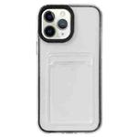 For iPhone 11 Pro Max Full-coverage 360 Clear PC + TPU Shockproof Protective Case with Card Slot (Black)
