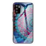 For Xiaomi Redmi Note 10 5G Colorful Painted Glass Shockproof Protective Case(Mandala)