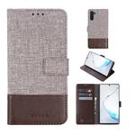 For Galaxy Note 10 MUXMA MX102 Horizontal Flip Canvas Leather Case with Stand & Card Slot & Wallet Function(Brown)