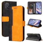 For OPPO A92S/A72 5G/A73 5G/A52 5G/Reno4 Z Business Stitching-Color Horizontal Flip PU Leather Case with Holder & Card Slots & Photo Frame & Lanyard(Orange)