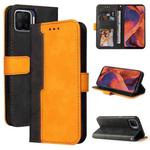 For OPPO F17/A73 2020/F17 Pro/A93 2020 Business Stitching-Color Horizontal Flip PU Leather Case with Holder & Card Slots & Photo Frame & Lanyard(Orange)
