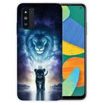For Samsung Galaxy F52 5G Colored Drawing Clear TPU Protective Cases(The Lion King)