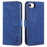 AZNS Skin Feel Calf Texture Horizontal Flip Leather Case with Card Slots & Holder & Wallet For iPhone 6(Blue)