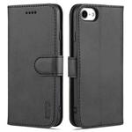 AZNS Skin Feel Calf Texture Horizontal Flip Leather Case with Card Slots & Holder & Wallet For iPhone 6(Black)