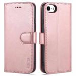 AZNS Skin Feel Calf Texture Horizontal Flip Leather Case with Card Slots & Holder & Wallet For iPhone 6(Rose Gold)