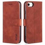 AZNS Skin Feel Calf Texture Horizontal Flip Leather Case with Card Slots & Holder & Wallet For iPhone 6(Brown)