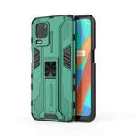 For OPPO Realme V13 5G Supersonic PC + TPU Shock-proof Protective Case with Holder(Green)