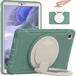 Shockproof TPU + PC Protective Case with 360 Degree Rotation Foldable Handle Grip Holder & Pen Slot For Samsung Galaxy Tab A7 Lite T220(Emmerald Green)