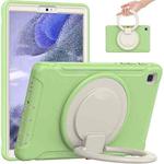 Shockproof TPU + PC Protective Case with 360 Degree Rotation Foldable Handle Grip Holder & Pen Slot For Samsung Galaxy Tab A7 Lite T220(Matcha Green)