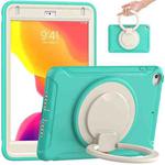 Shockproof TPU + PC Protective Case with 360 Degree Rotation Foldable Handle Grip Holder & Pen Slot For iPad mini 5 / 4(Mint Green)