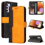 For Samsung Galaxy A32 4G Business Stitching-Color Horizontal Flip PU Leather Case with Holder & Card Slots & Photo Frame(Orange)