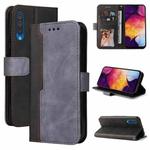 For Samsung Galaxy A50 / A30s / A50s Business Stitching-Color Horizontal Flip PU Leather Case with Holder & Card Slots & Photo Frame(Grey)