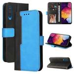 For Samsung Galaxy A50 / A30s / A50s Business Stitching-Color Horizontal Flip PU Leather Case with Holder & Card Slots & Photo Frame(Blue)