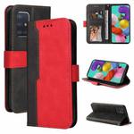 For Samsung Galaxy A51 4G / M40s 4G Business Stitching-Color Horizontal Flip PU Leather Case with Holder & Card Slots & Photo Frame(Red)