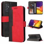 For Samsung Galaxy A82 5G Business Stitching-Color Horizontal Flip PU Leather Case with Holder & Card Slots & Photo Frame(Red)