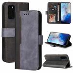 For Samsung Galaxy S20 Business Stitching-Color Horizontal Flip PU Leather Case with Holder & Card Slots & Photo Frame(Grey)