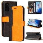 For Samsung Galaxy S20+ Business Stitching-Color Horizontal Flip PU Leather Case with Holder & Card Slots & Photo Frame(Orange)