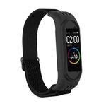 For Xiaomi Mi Band 6 / 5 / 4 / 3 Wavy Texture 8-shaped Buckle Watch Band(Black)