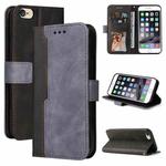 Business Stitching-Color Horizontal Flip PU Leather Case with Holder & Card Slots & Photo Frame For iPhone 6s / 6(Gray)