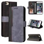 Business Stitching-Color Horizontal Flip PU Leather Case with Holder & Card Slots & Photo Frame For iPhone 6s Plus / 6 Plus(Gray)