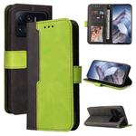 For Xiaomi Mi 11 Ultra Business Stitching-Color Horizontal Flip PU Leather Case with Holder & Card Slots & Photo Frame(Green)