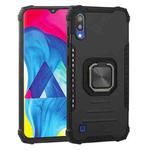 For Samsung Galaxy A10 / M10 Fierce Warrior Series Armor All-inclusive Shockproof Aluminum Alloy + TPU Protective Case with Ring Holder(Black)