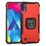 For Samsung Galaxy A10 / M10 Fierce Warrior Series Armor All-inclusive Shockproof Aluminum Alloy + TPU Protective Case with Ring Holder(Red)