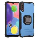 For Samsung Galaxy A70 / A70s Fierce Warrior Series Armor All-inclusive Shockproof Aluminum Alloy + TPU Protective Case with Ring Holder(Blue)