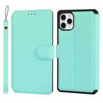For iPhone 11 Pro Plain Texture Horizontal Flip PU Leather Case with Holder & Card Slots & Photo Frame & Wallet & Strap (Blue)