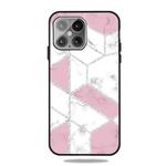 Frosted Fashion Marble Shockproof  TPU Protective Case For iPhone 13 mini(White Block)